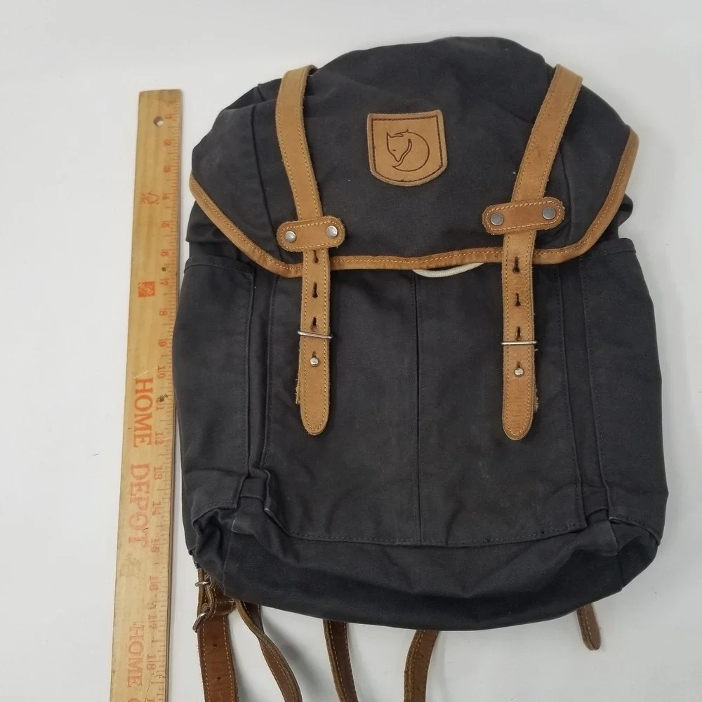 Fjallraven Rucksack No.21 Medium Wax Canvas G-1000 Backpack Brown - Picture 16 of 16